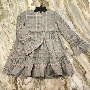 Mayoral Plaid Ruffle Girls Dress